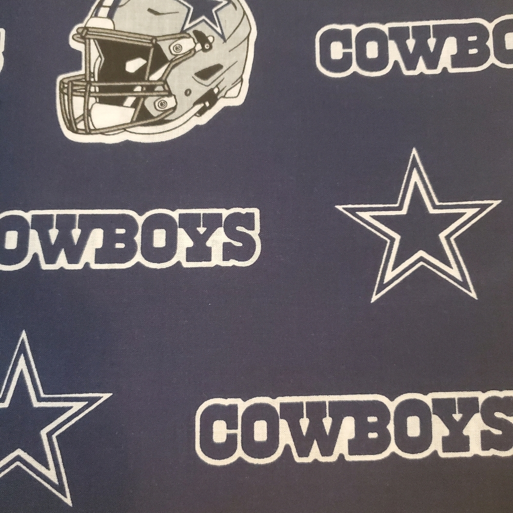 New Cotton Apron Dallas Cowboys Blue Fabric Adult Sz Handmade